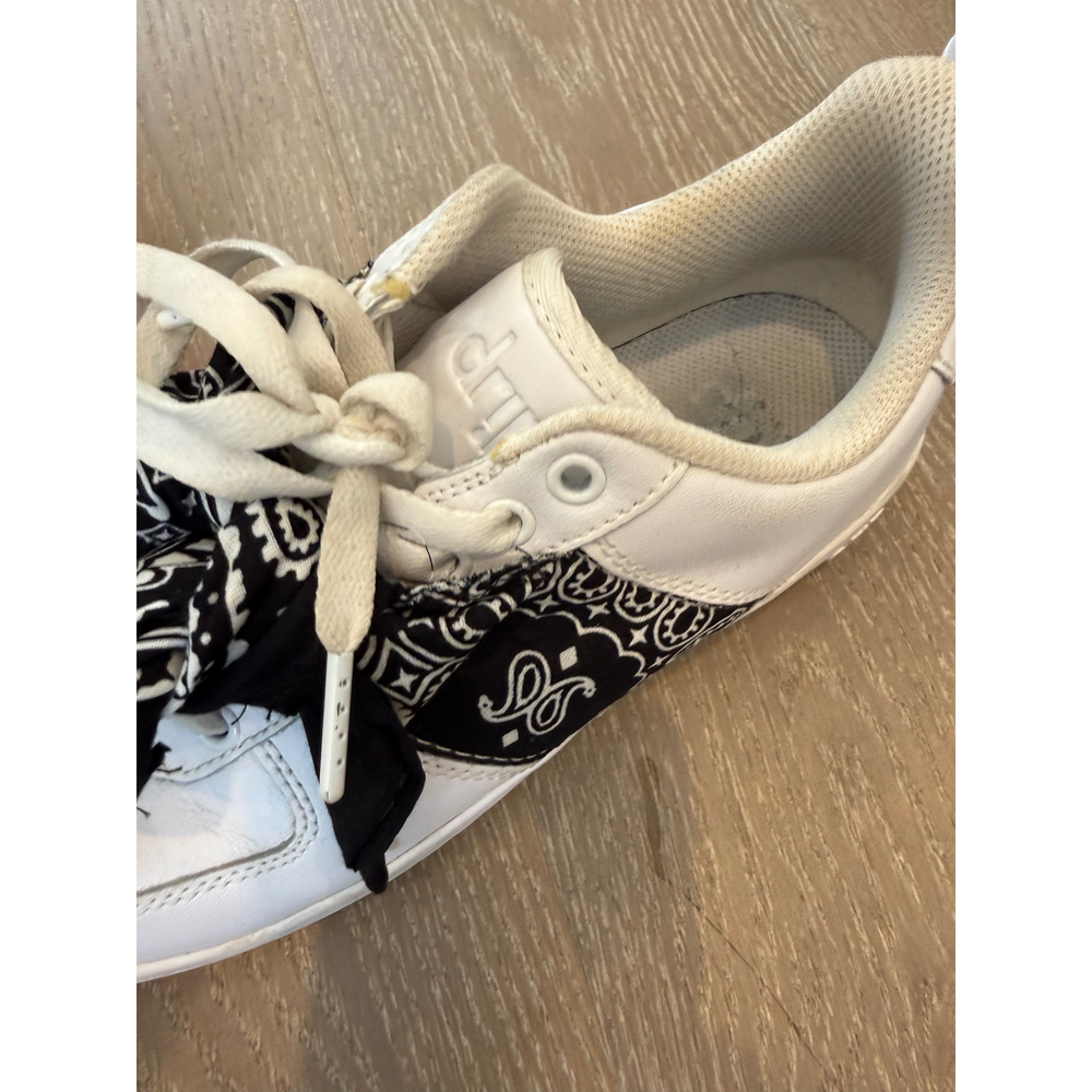 Drip, User: Mtinsta101@gmail.com Drip White and Black Bandana Low Top Nike Sneak - Picture 4 of 5